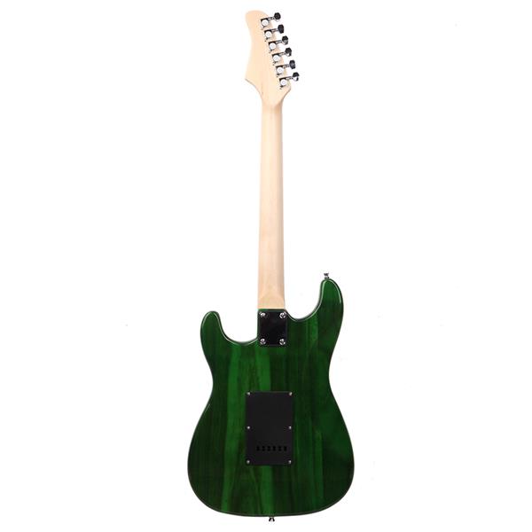 Electric Guitar Kit with Black Pickguard Green