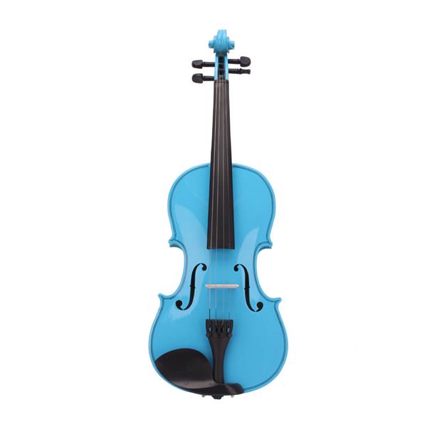 4/4 Acoustic Violin Case Bow Rosin Sky Blue