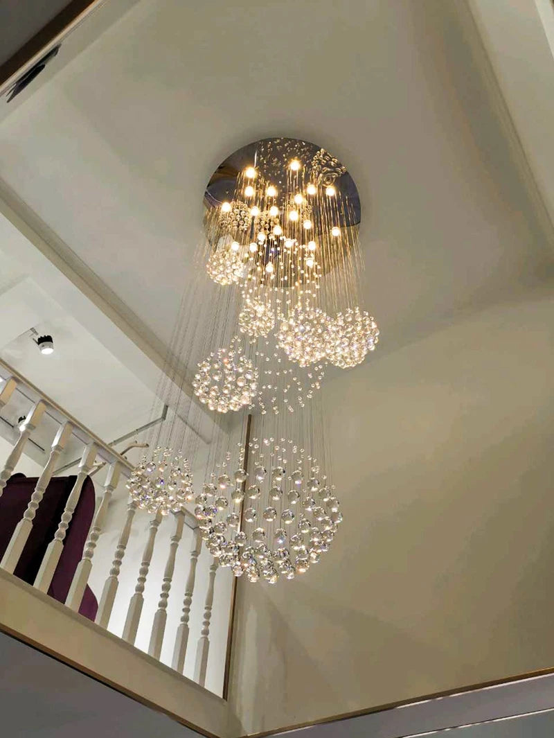 Modern Large Chandelier Large Crystal Lights