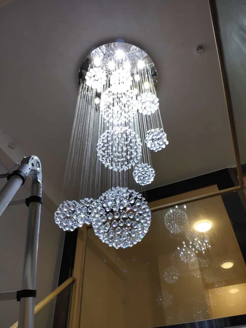 Modern Large Chandelier Large Crystal Lights