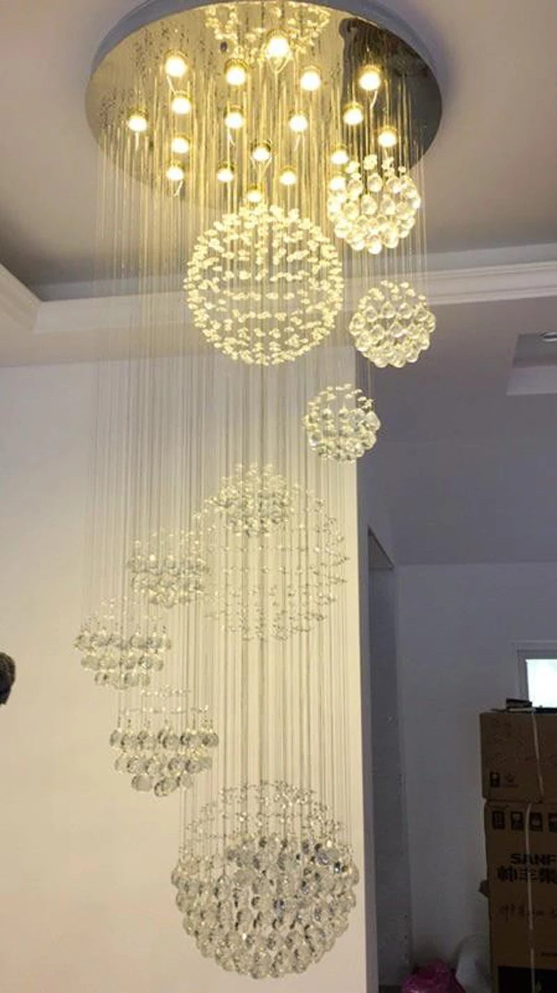 Modern Large Chandelier Large Crystal Lights