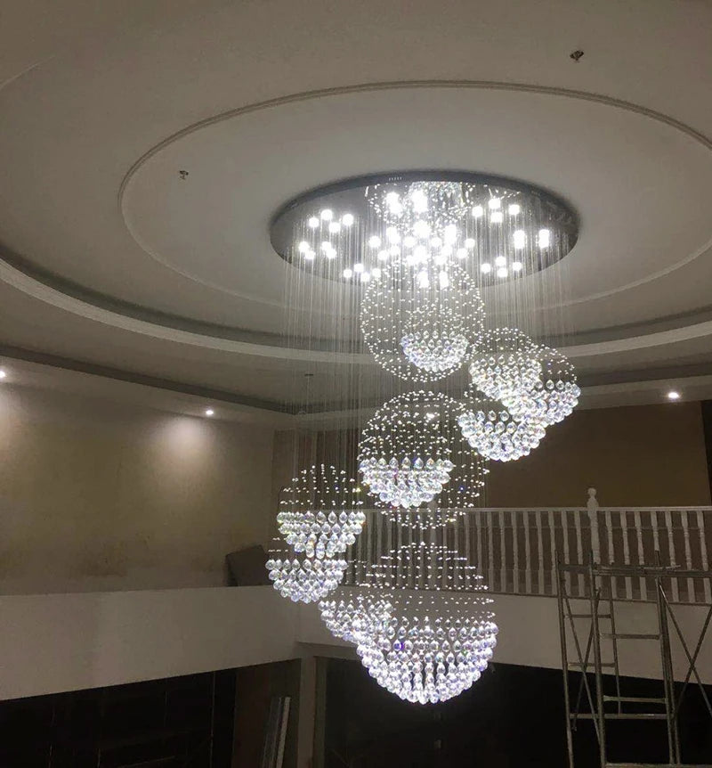 Modern Large Chandelier Large Crystal Lights