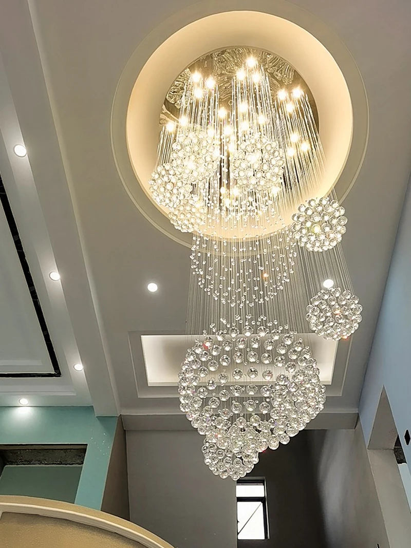 Modern Large Chandelier Large Crystal Lights