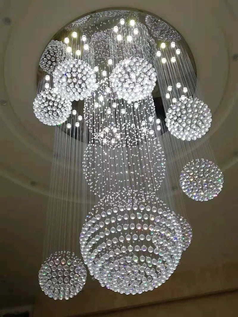 Modern Large Chandelier Large Crystal Lights