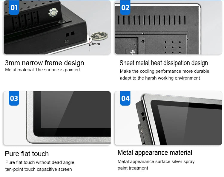 Touch Screen Fanless Built in WiFi PC