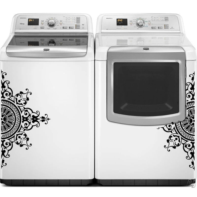 2pcs/set Laundry Decals, Washer Dryer Vinyl Sticker