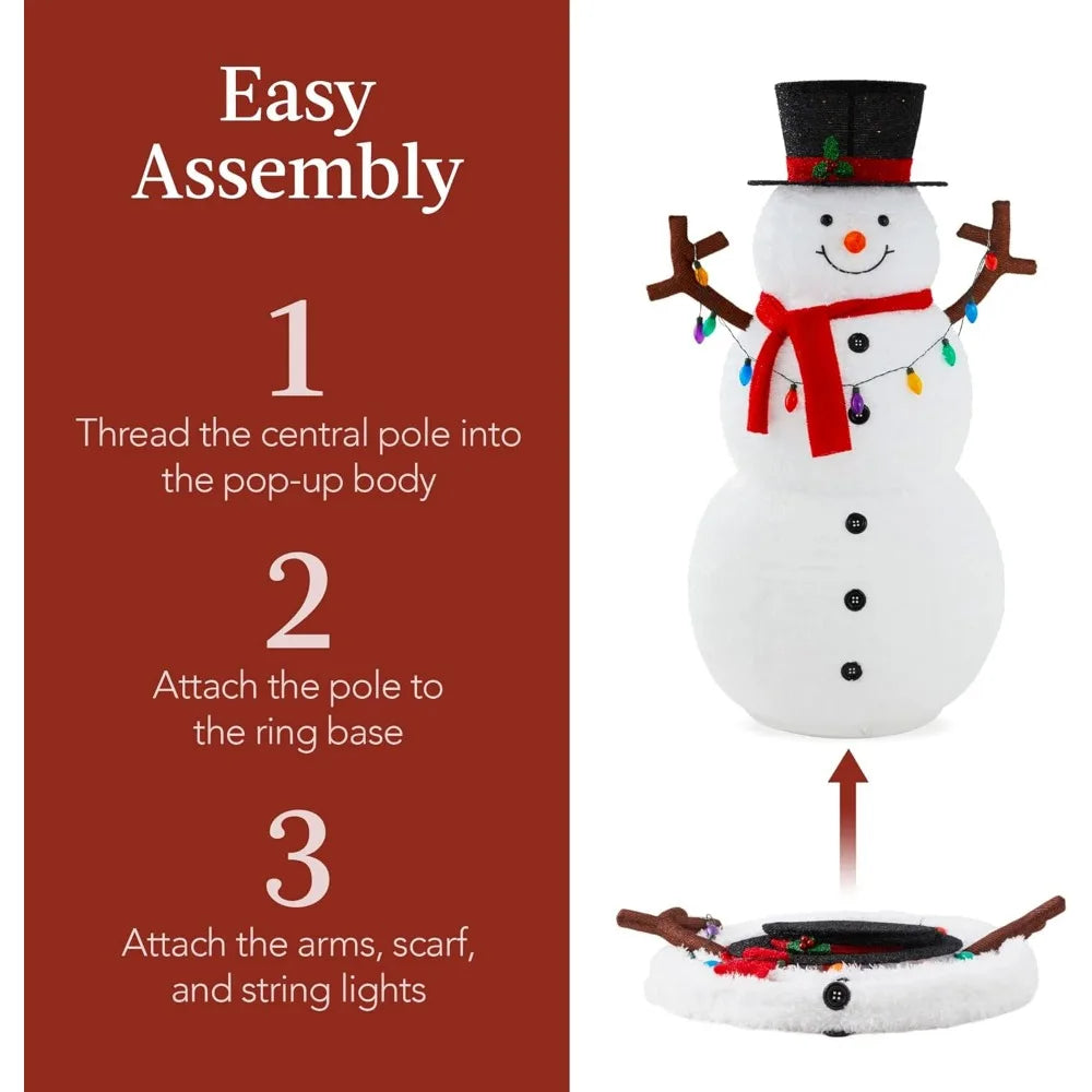 Pop-Up Snowman Outdoor Christmas Decoration