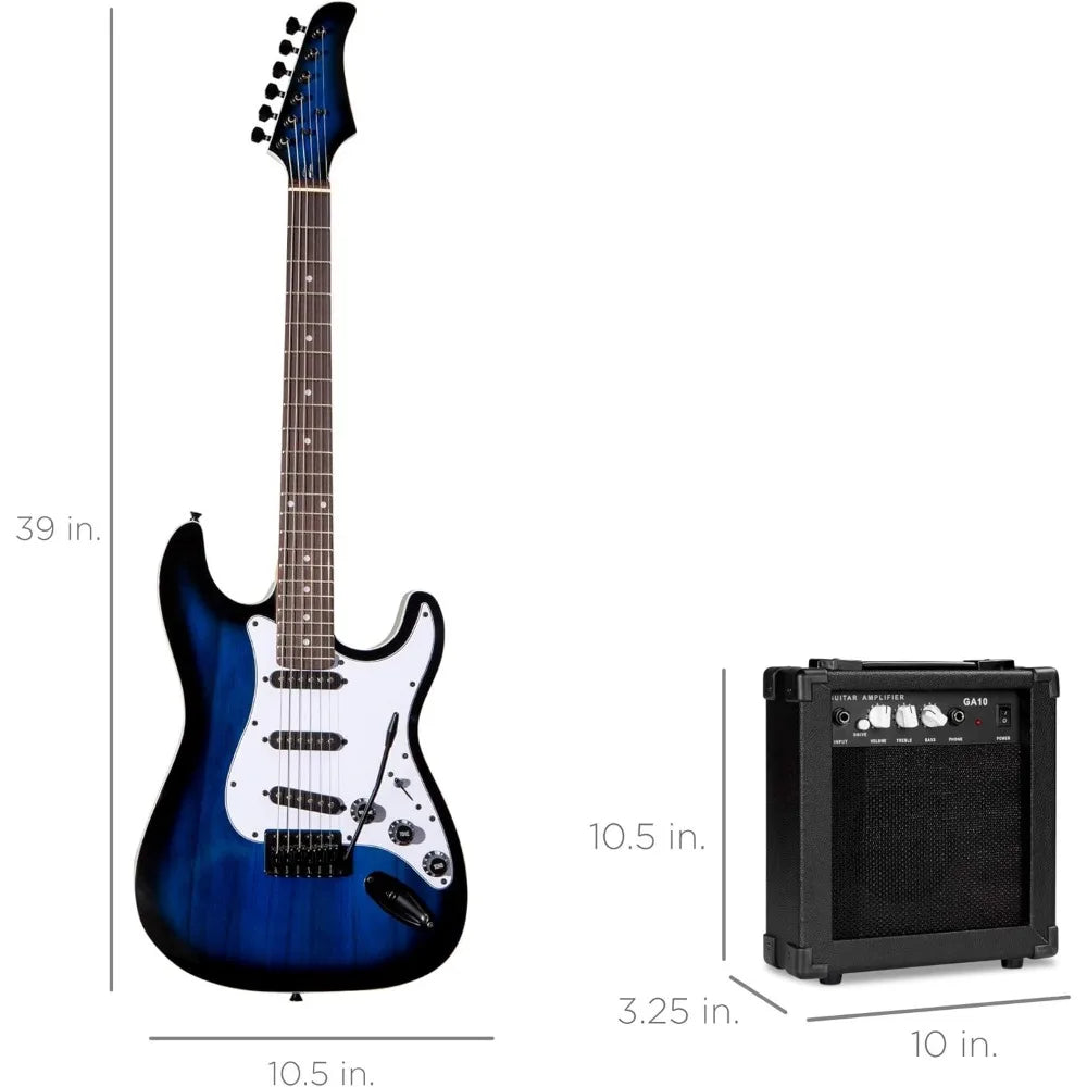 39in Full Size Beginner Electric Guitar Starter Kit