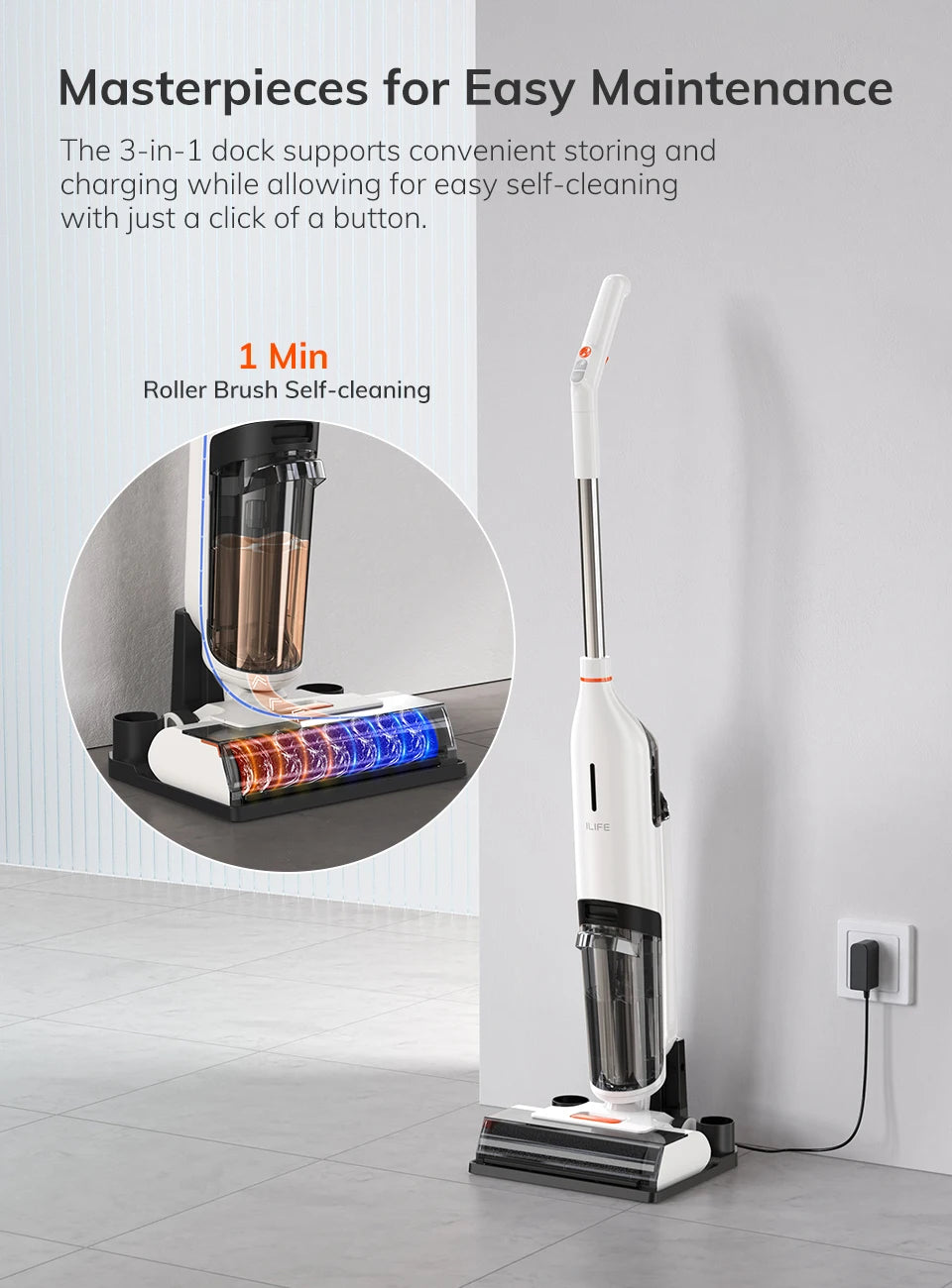 Cordless Wireless Smart Washing Mop Robot