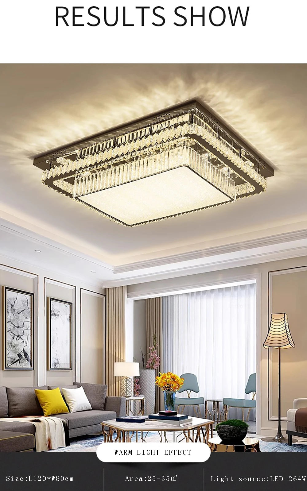 Modern Crystal Led Chandelier