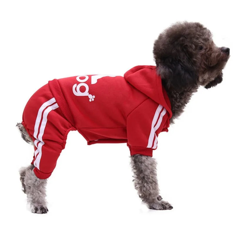 Adidog Winter Clothes Dog Jumpsuit Warm Puppy Pet Clothes Dog Hoodies Sweatshirt Yorkie French Bulldog Clothing Dog Coat Jacket