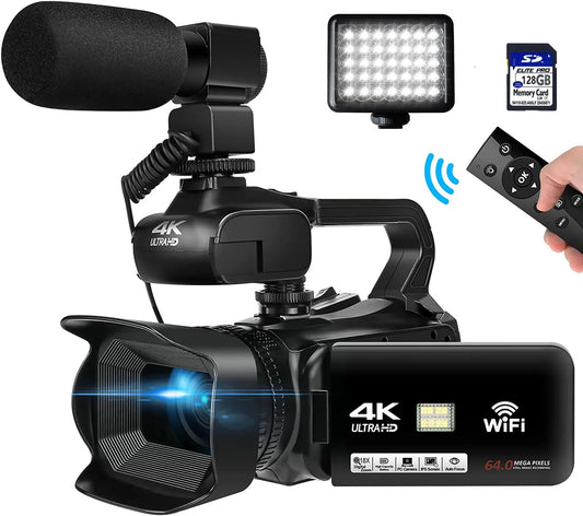 Professional Video Camcorder Vlogging Camera for YouTube Touch Screen