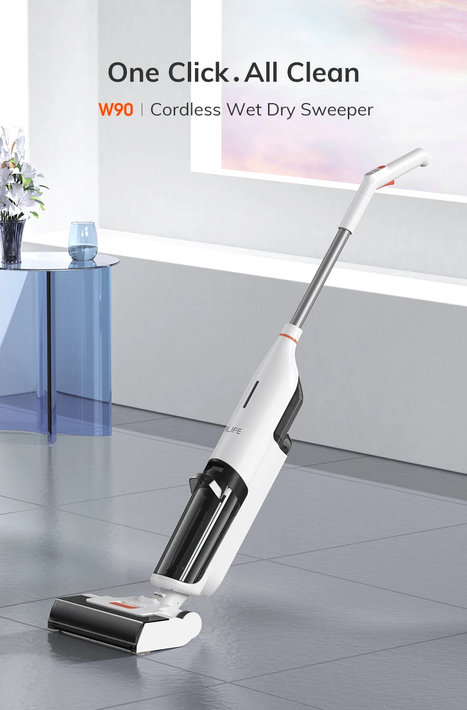 Cordless Wireless Smart Washing Mop Robot