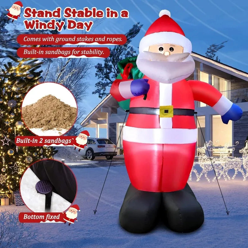 Christmas Inflatable Santa Claus Outdoor Decorations