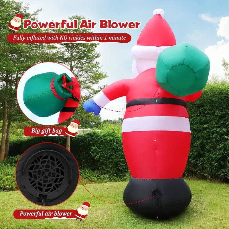 Christmas Inflatable Santa Claus Outdoor Decorations