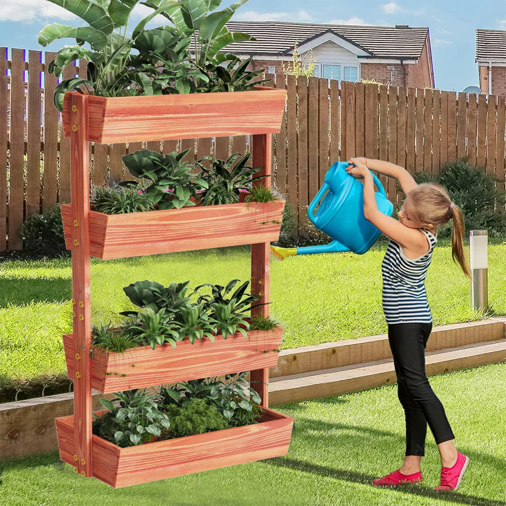 Extra Large 4Tier Raised Garden Bed Removable Container Box