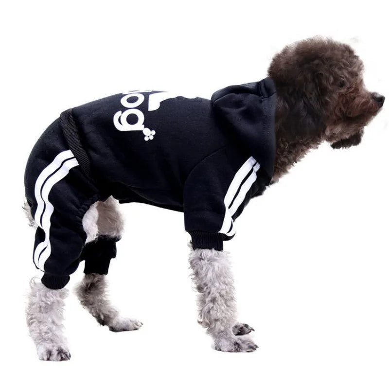 Adidog Winter Clothes Dog Jumpsuit Warm Puppy Pet Clothes Dog Hoodies Sweatshirt Yorkie French Bulldog Clothing Dog Coat Jacket