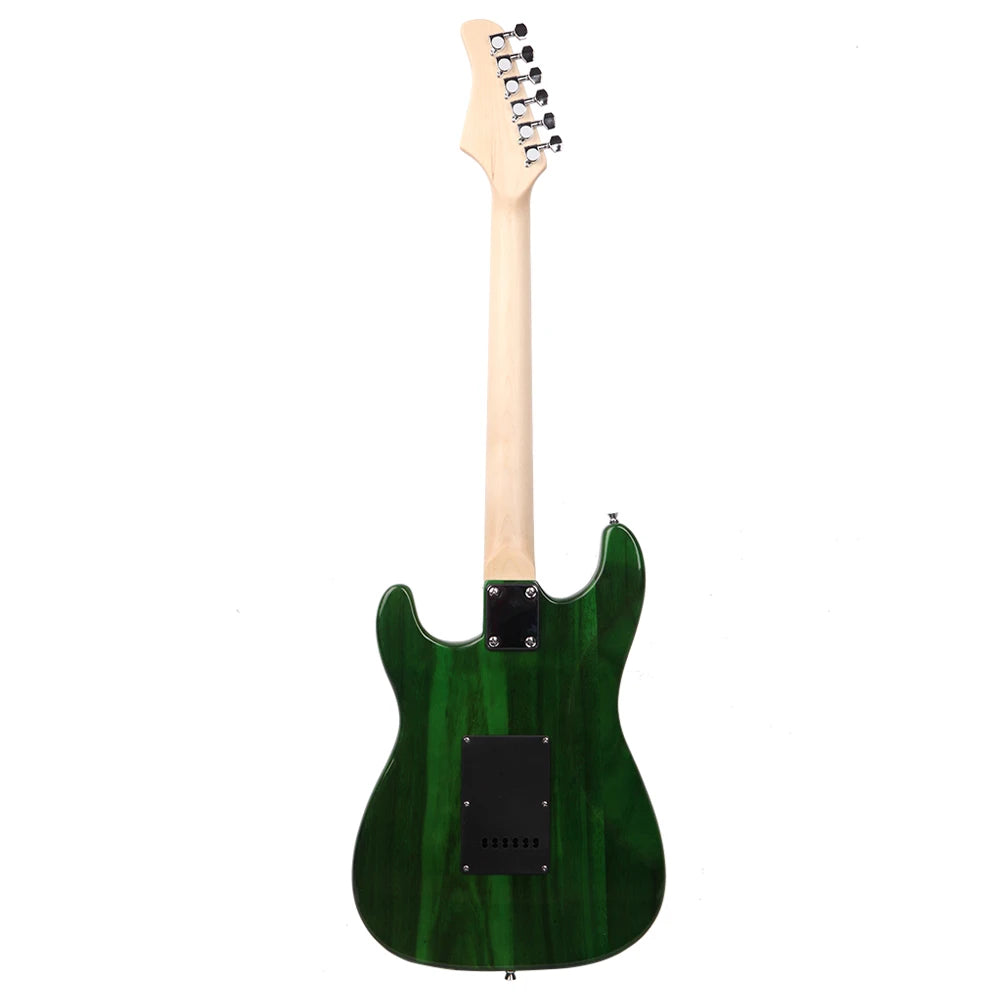 Electric Guitar Kit with Black Pickguard Green