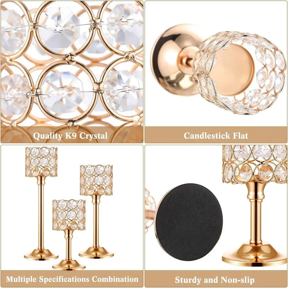 Crystal Candle Holder Set