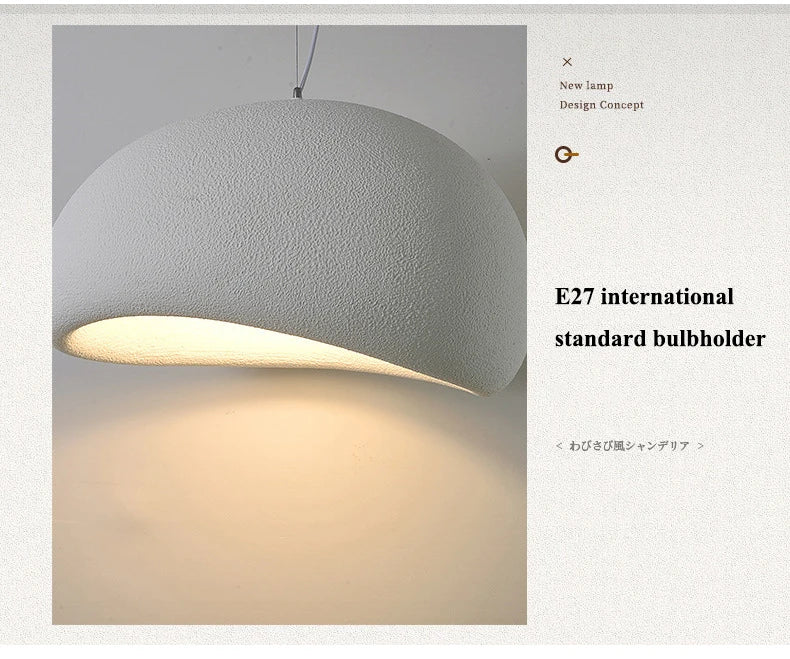 Modern Wabi-Sabi HDPE Led Pendant Light