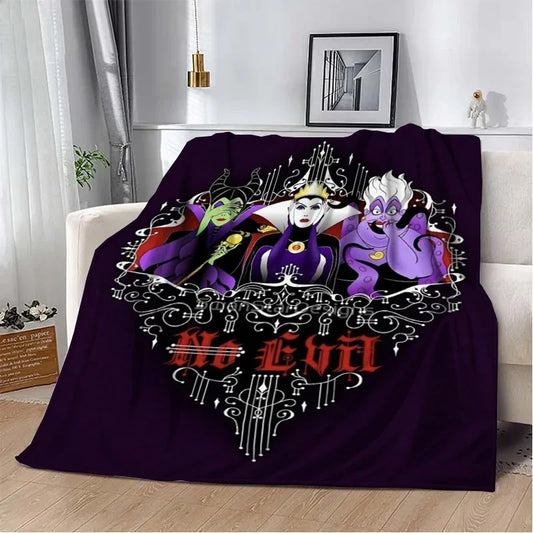 Disney Classic Villains Cartoon Flannel Blanket