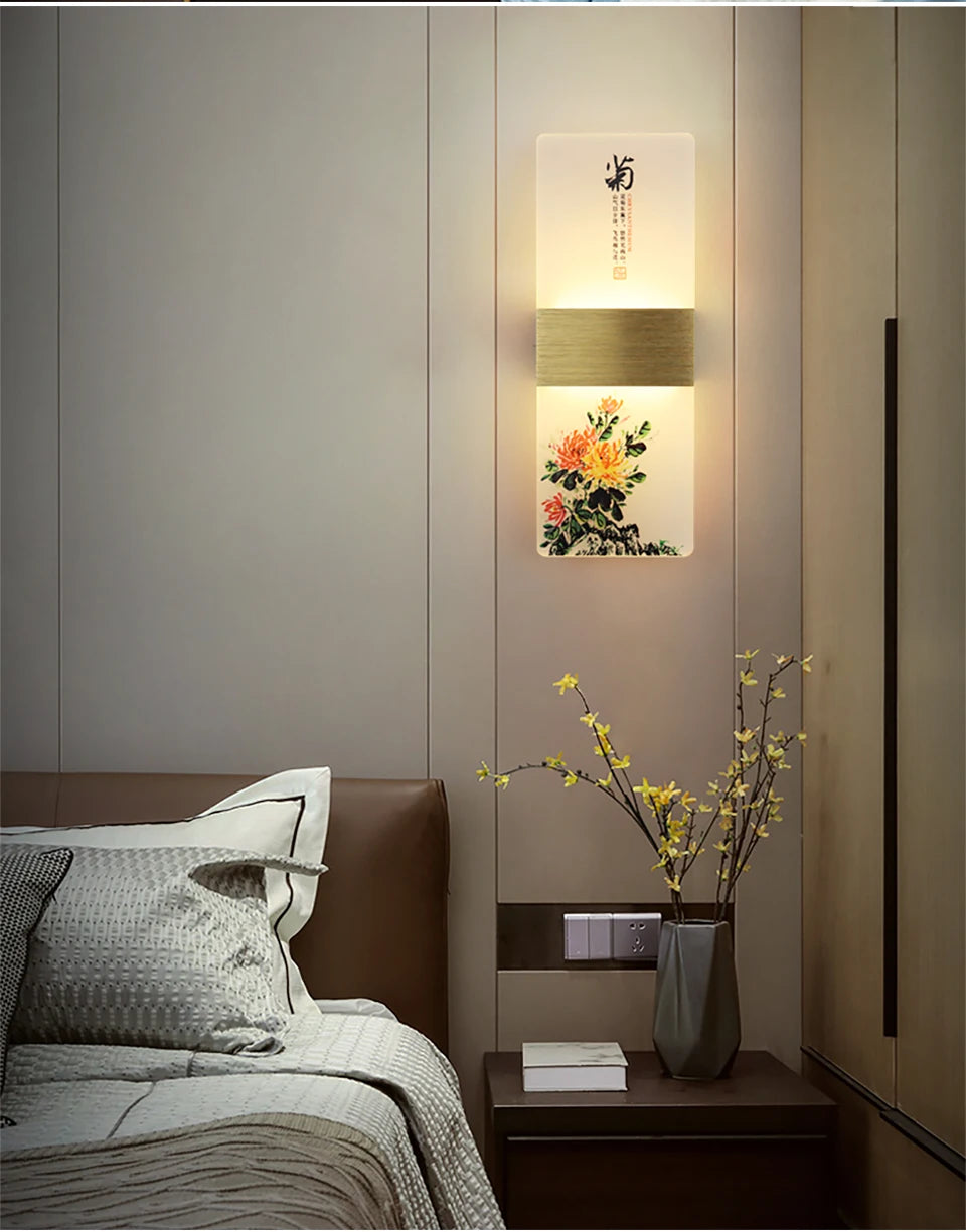 Wall lamp bedroom modern minimalist European style corridor staircase