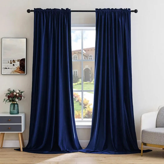 Thermal Insulated Blackout Curtain Drapes Long Panels