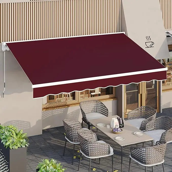 Manual Retractable  Patio Canopy  Deck Awnings