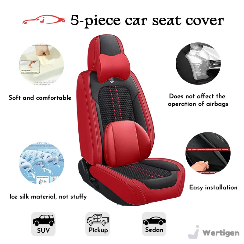 Car seat cover 5-piece full set