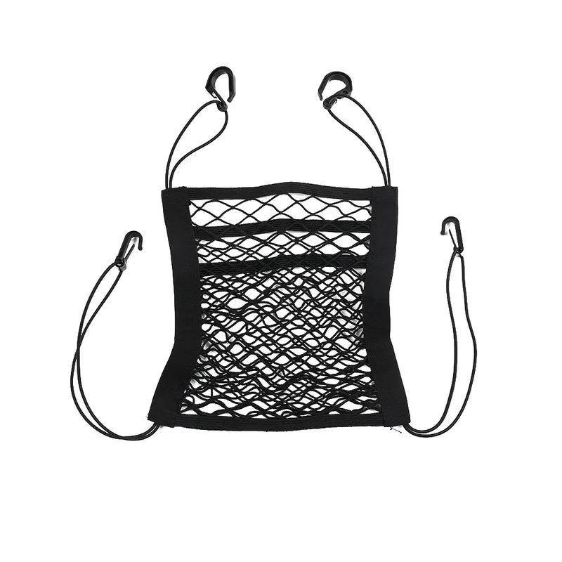 3-Layer Car Storage Net Bag Organizer