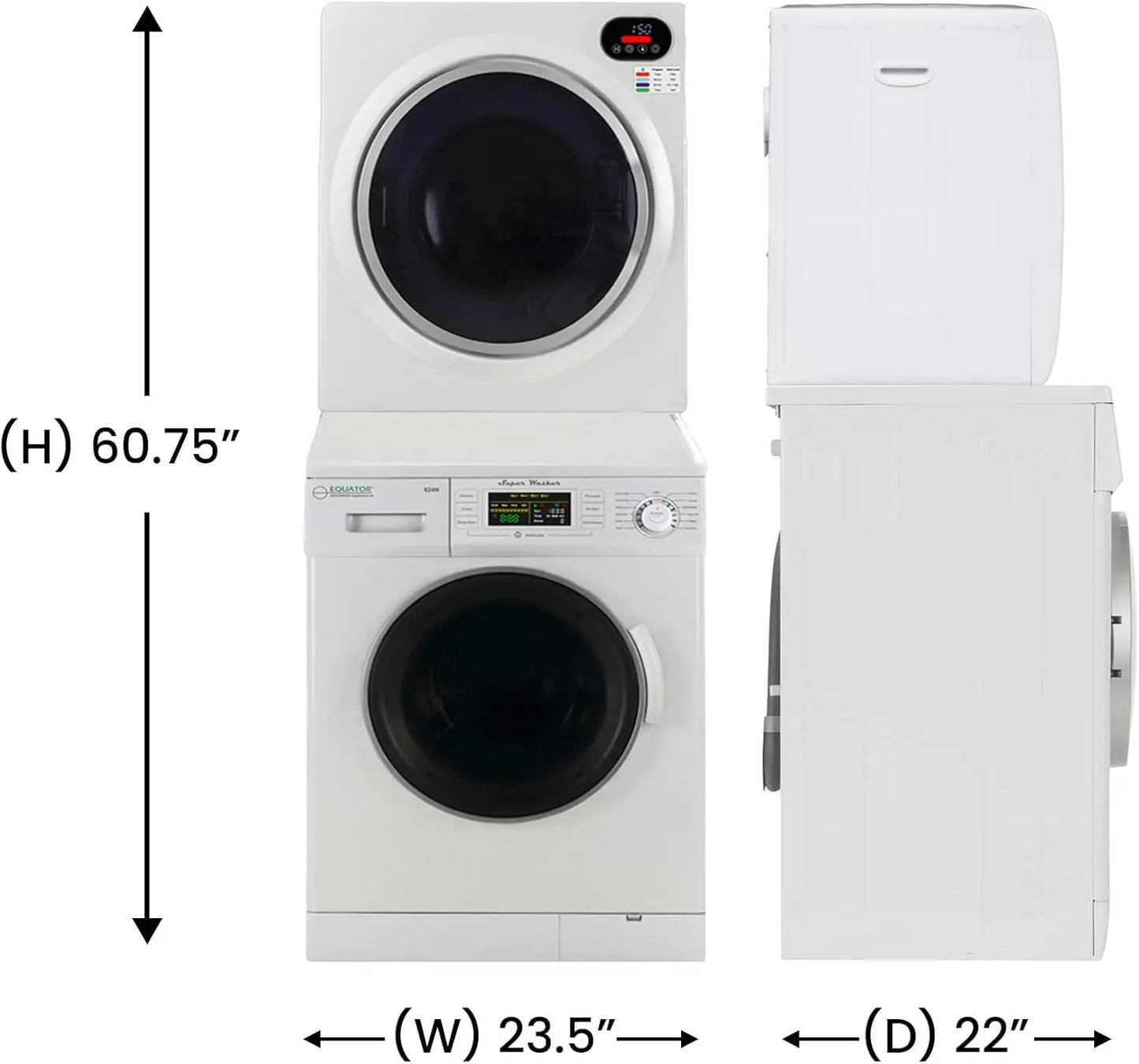 Digital Ultra Compact Set Washer Vented Sensor Dryer