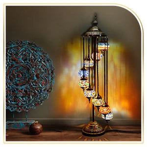 Turkish Globe Floor Lamp