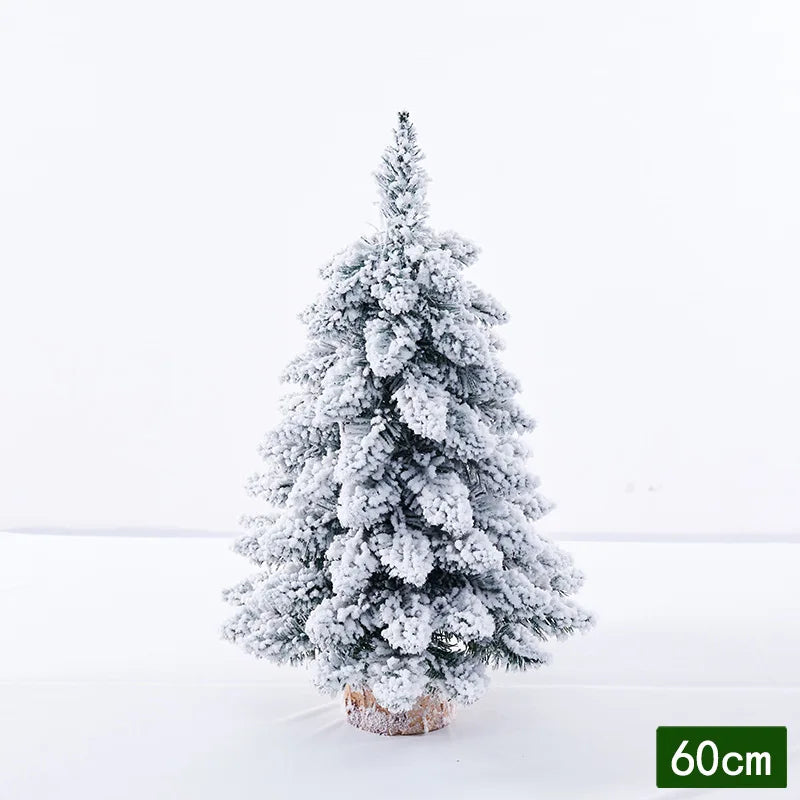 Artificial Christmas Tree With Led Light Nordic Flocking Decoration Door Wall Ornaments