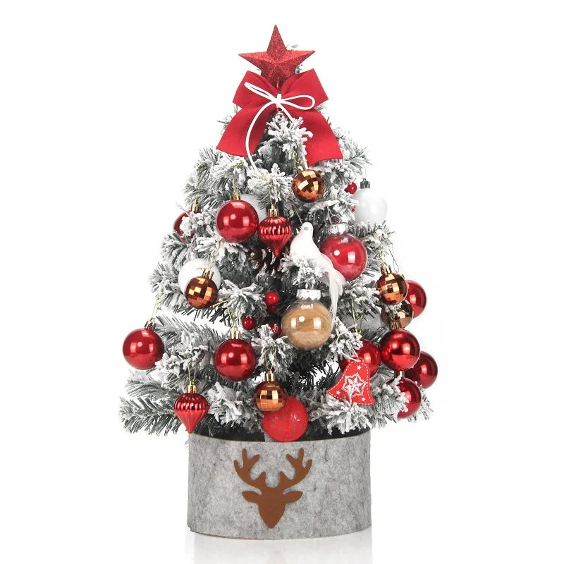 Mini Christmas Tree With Lights Desktop Decorations