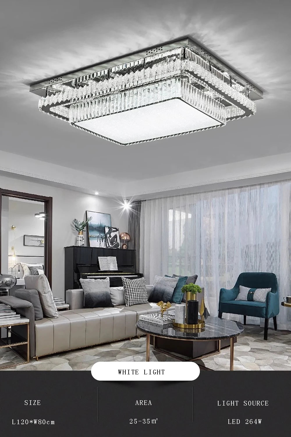 Modern Crystal Led Chandelier