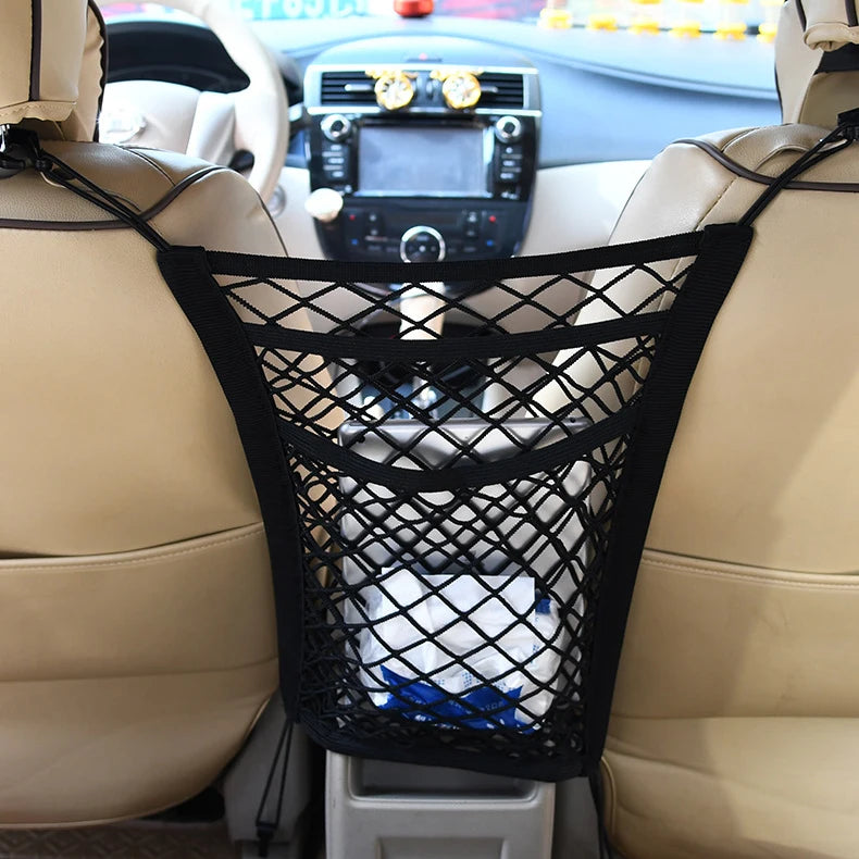 3-Layer Car Storage Net Bag Organizer