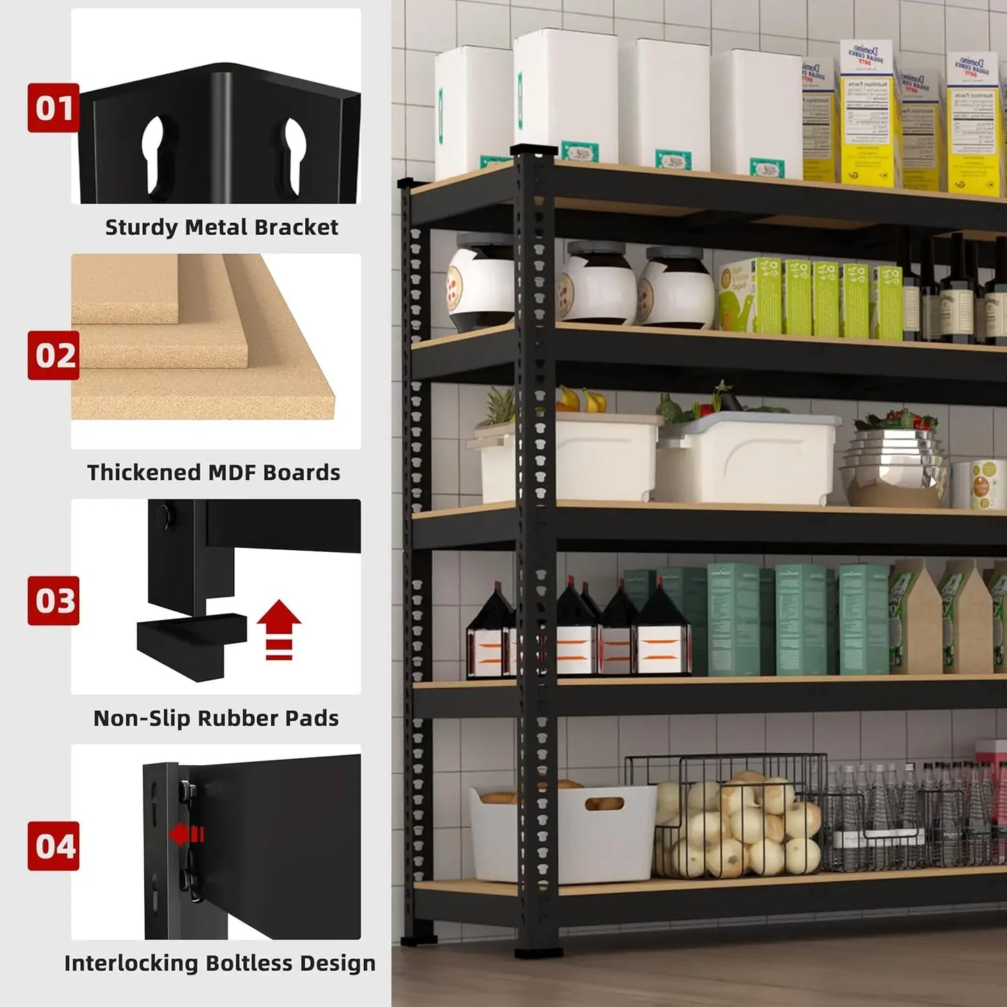 Adjustable Garage Storage Shelves Heavy Duty Shelving