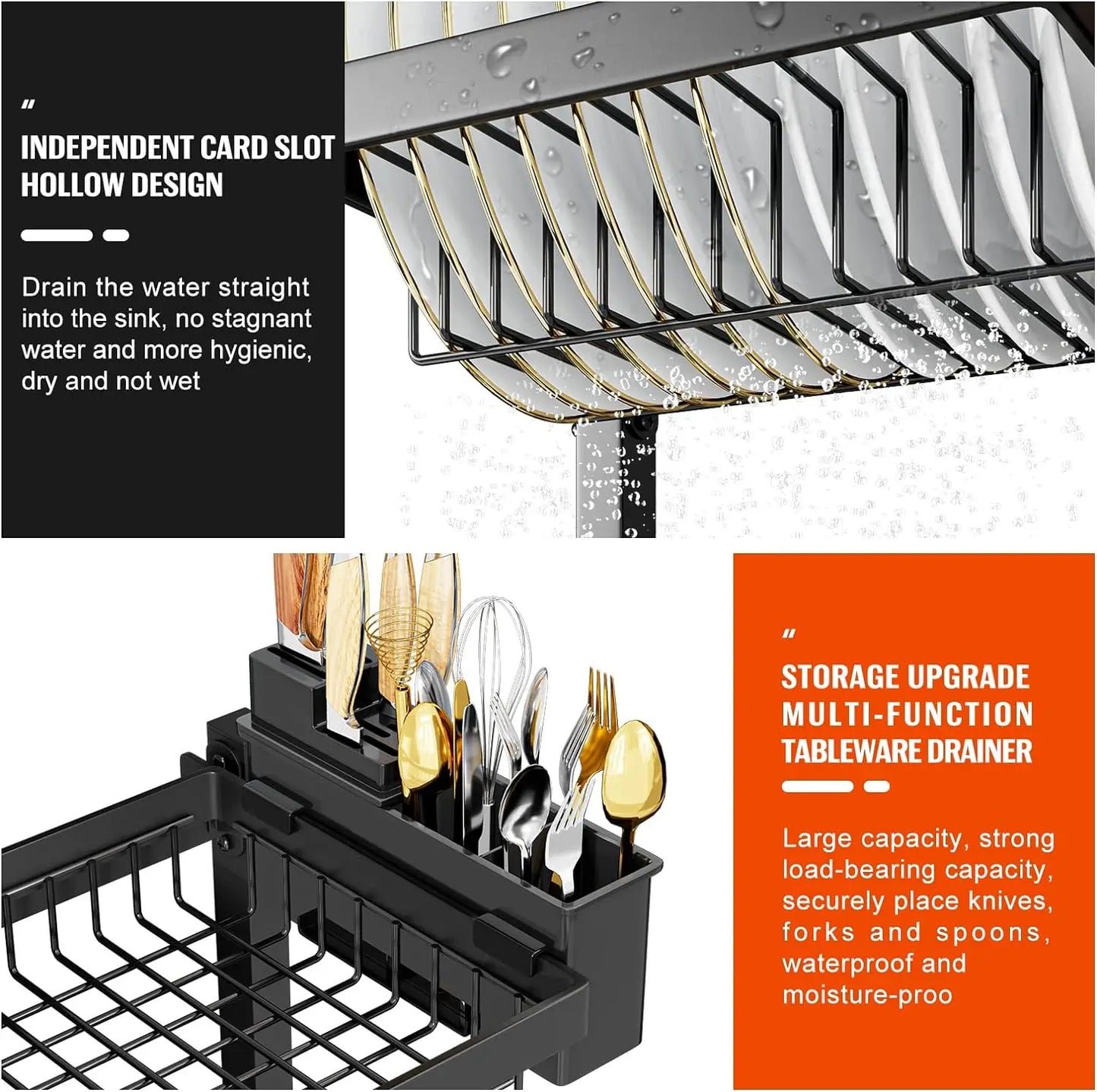 Over Sink Adjustable Dish Drying Rack