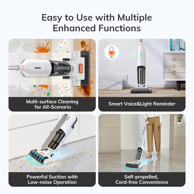 Cordless Wireless Smart Washing Mop Robot