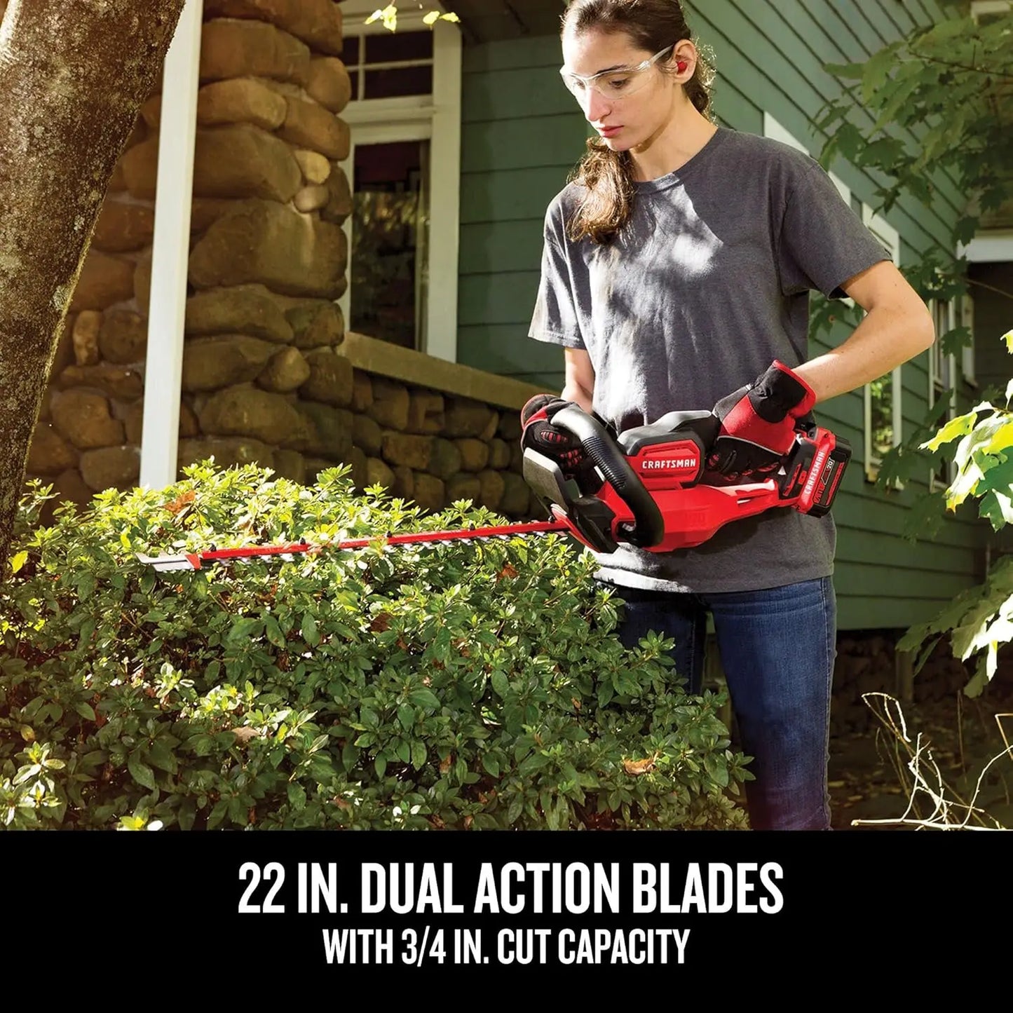 V20 Cordless Hedge Trimmer, 22 inch, Bare Tool Only (CMCHTS820B)