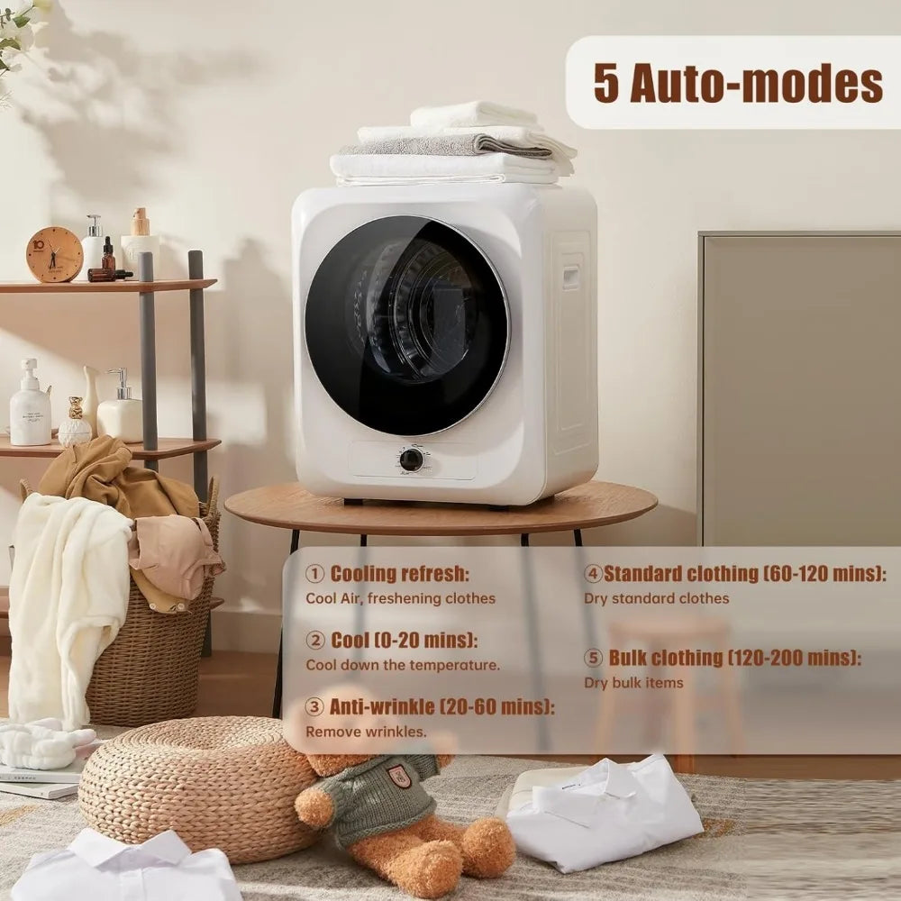 Portable Clothes Dryer with 5 Drying Modes