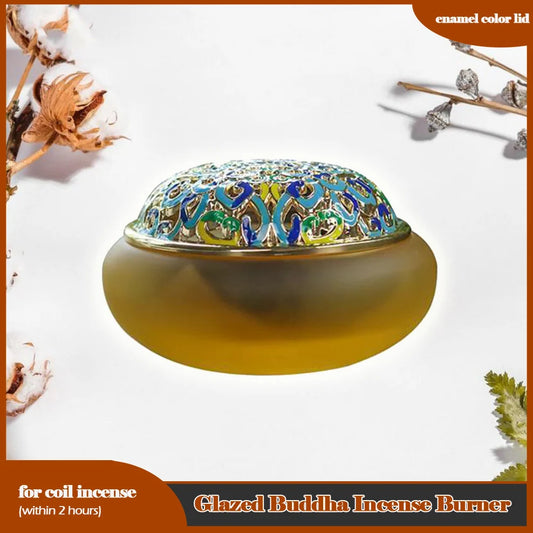 Amber Glazed Incense Burner