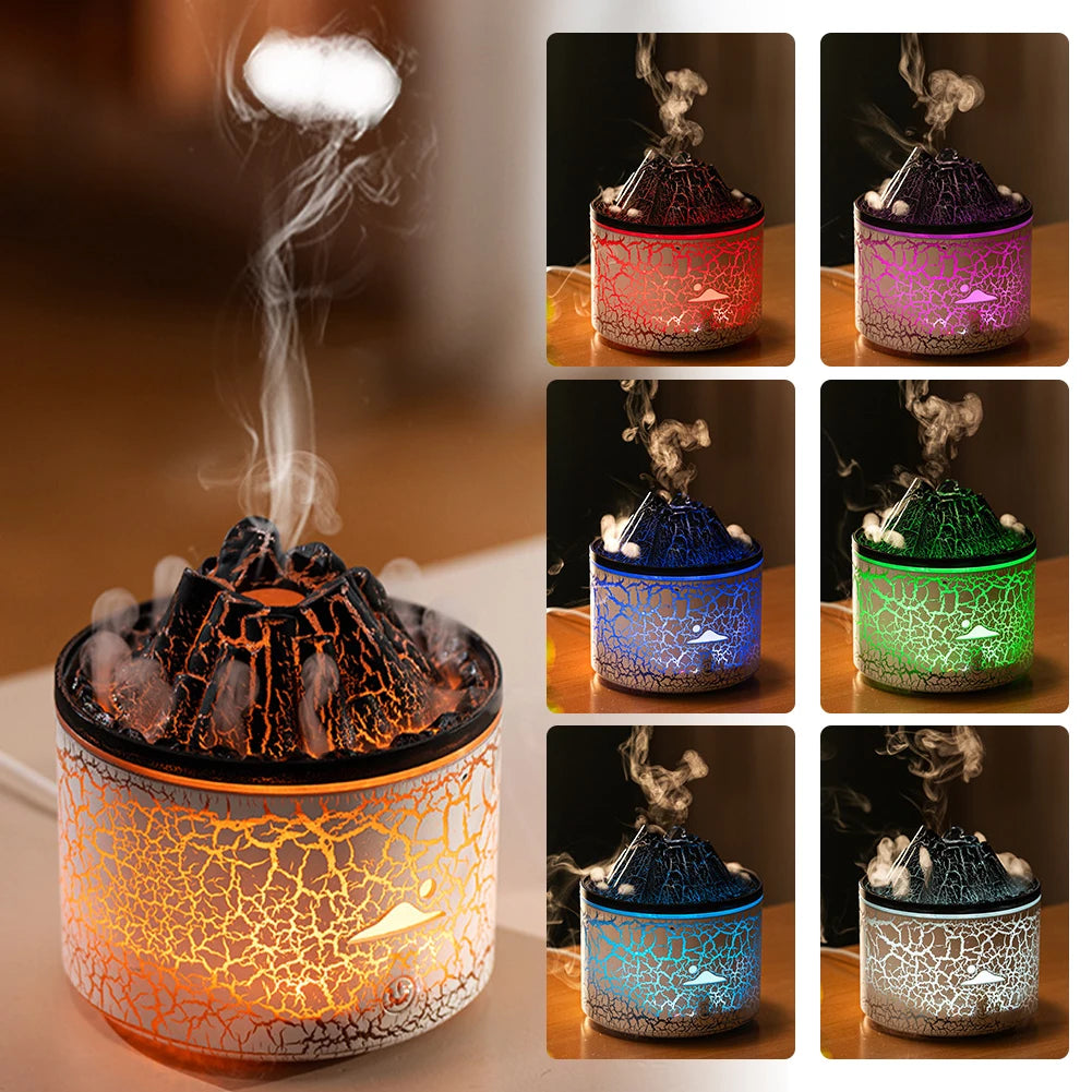 Volcano Fire Flame Aroma Diffuser Essential Oil