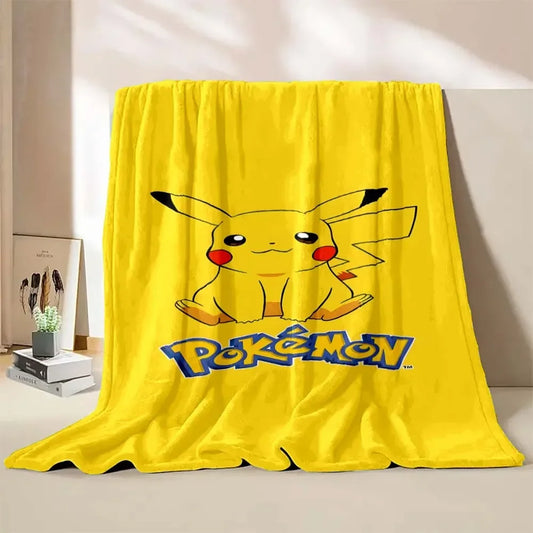 Poke-mon Pikachu Anime Blanket Bedspread