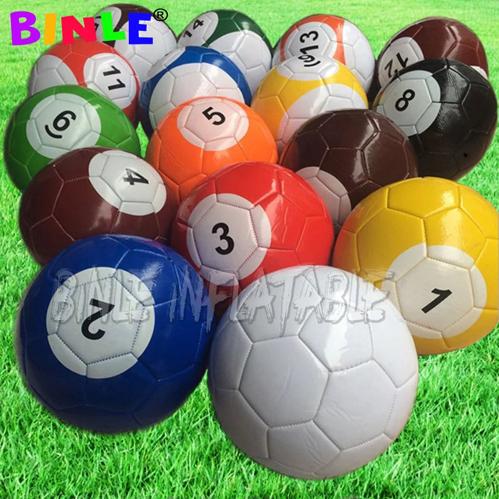 Inflatable Snooker Football Interactive Game Foot Pool Table With 16 Balls