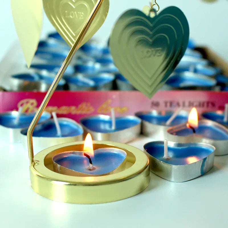 50pcs Heart Aromatherapy Smokeless Candle