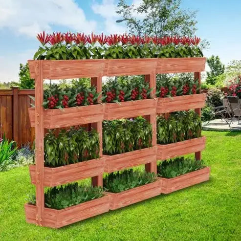 Extra Large 4Tier Raised Garden Bed Removable Container Box