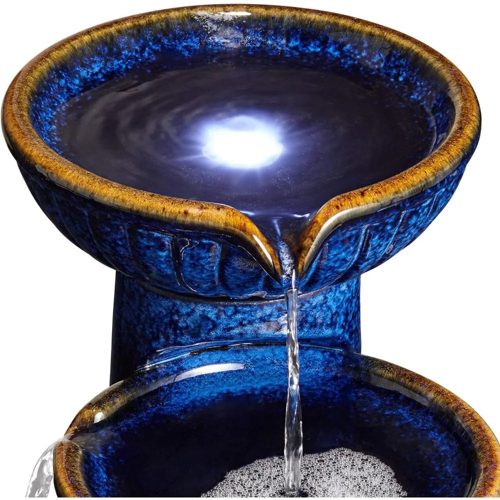 3 Bowl Modern Outdoor Water Fountain  for Backyard Garden Patio