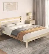 Queen Size Bed Frame With 2 USB Charging Station/Port