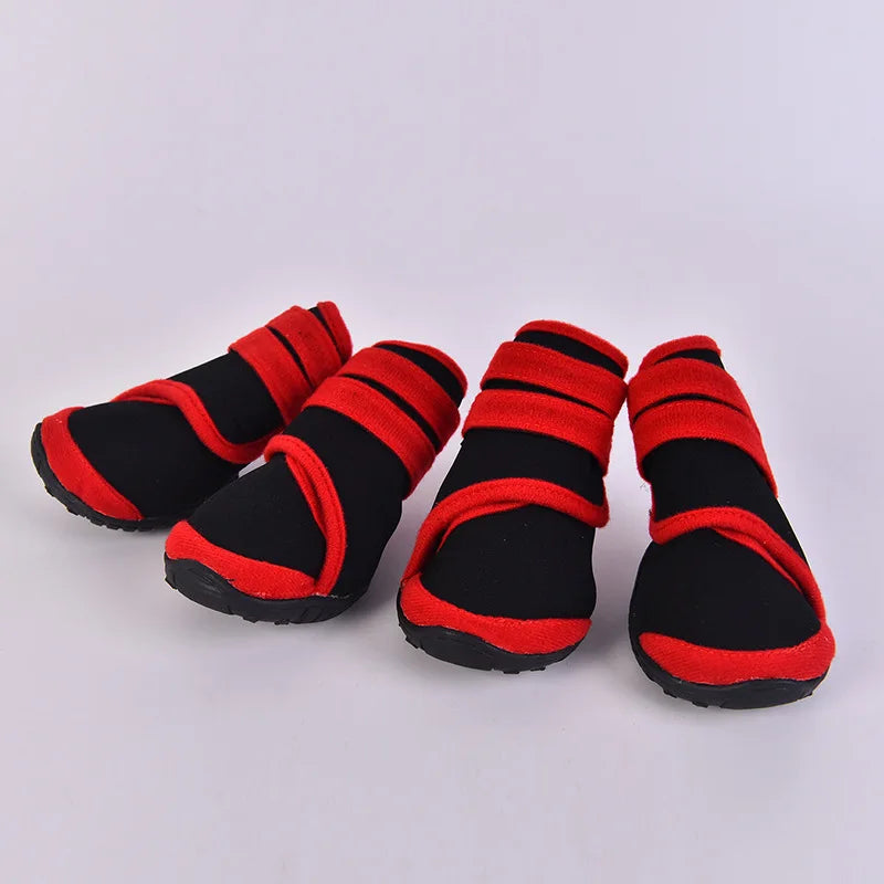 Pet Dog Shoes Puppy Waterproof Anti-slip Rain Shoes Winter Warm Dog Snow Boots Footwear for Large Dogs Outdoor Pet Dog Supplies